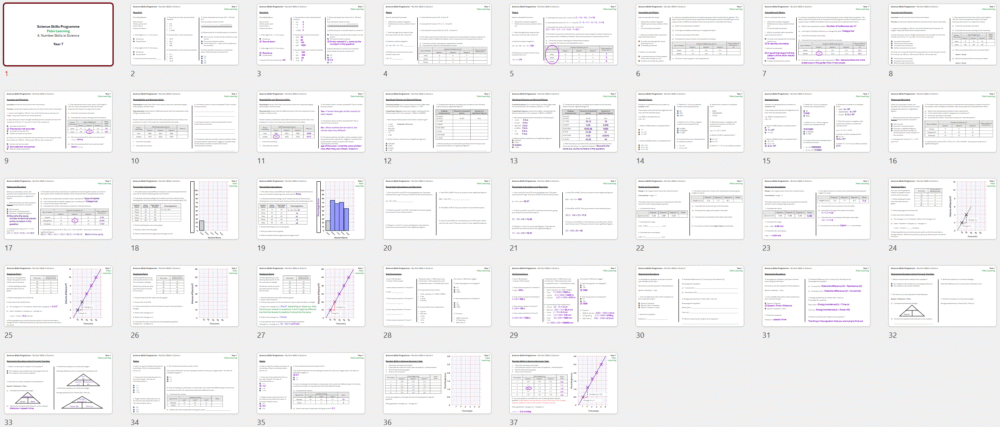 KS3 Science Skills Programme Part 4: Number Skills (Free)