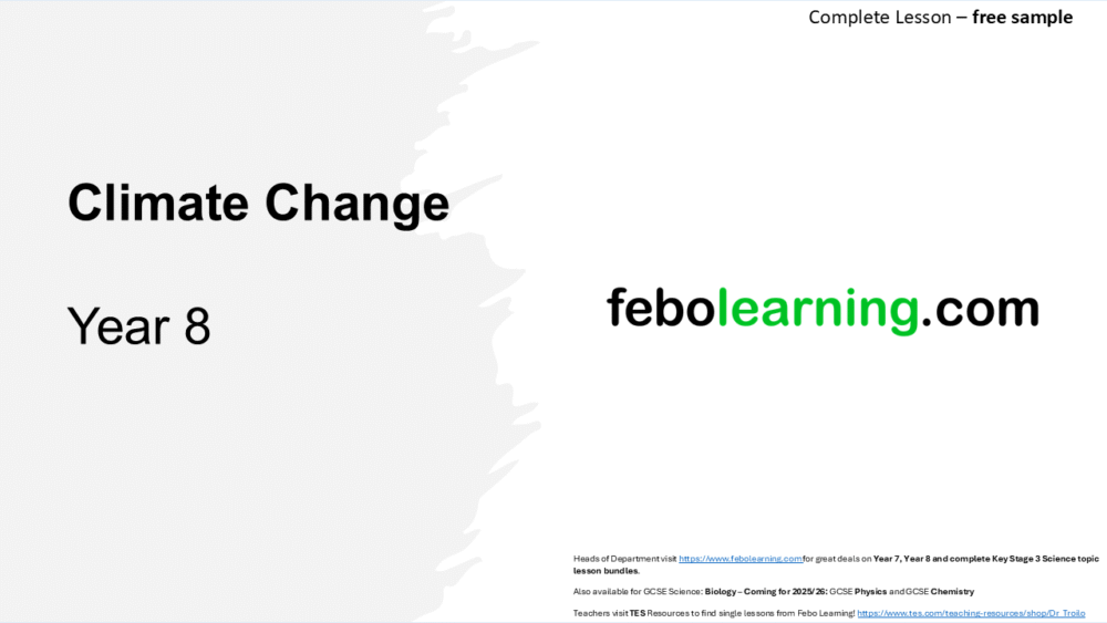 Year 8 Climate Change (Free)