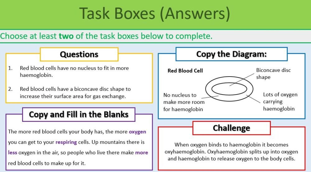 Task Boxes slide