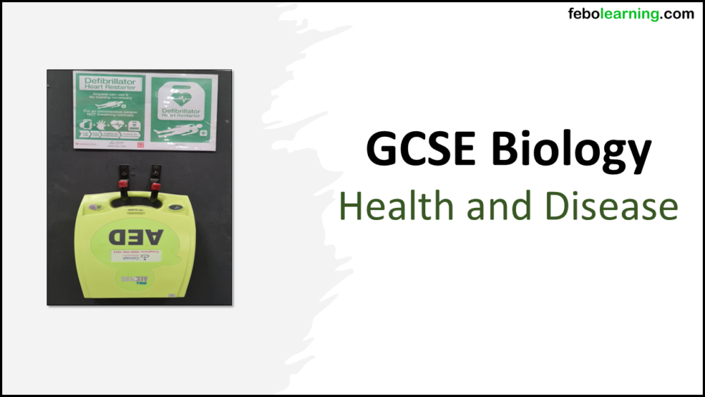 Title graphic for GCSE Biology Topic 2 Organisation: Health and Disease