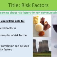 Preview of Lesson Objectives for GCSE Biology Topic 2 Organisation: Risk Factors