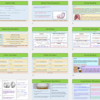 GCSE Biology Topic 4: Anaerobic Respiration lesson slide thumbnails