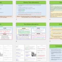 GCSE Biology Topic 3: Communicable Disease Examples lesson slide thumbnails.