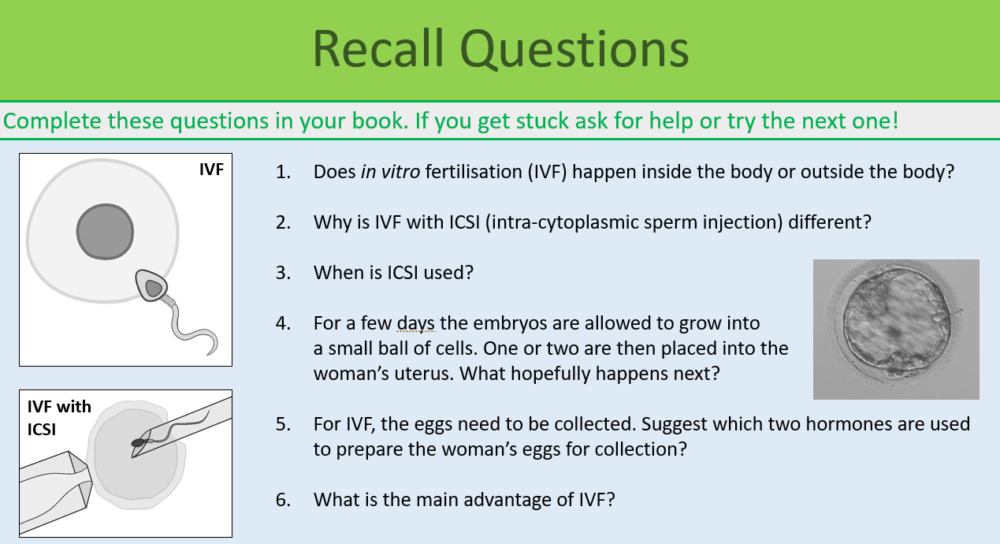 GCSE Biology Topic 5: Controlling Fertility