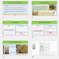 GCSE Biology Topic 6 Fossil lesson slide thumbnails