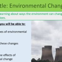 GCSE Biology Topic 7 Environmental Change Learning Objectives