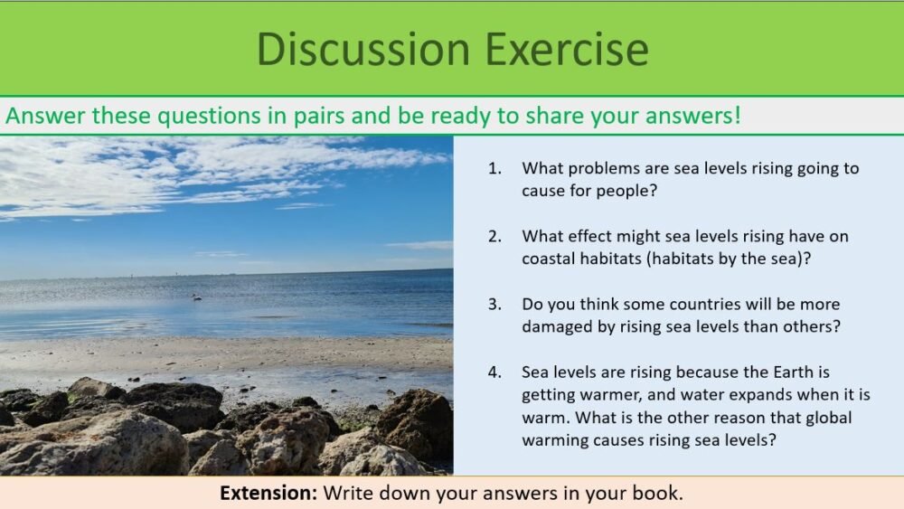 GCSE Biology Topic 7 Global Warming Discussion Exercise