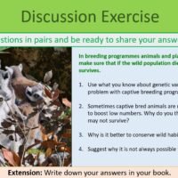 GCSE Biology Topic 7 Protecting Ecosystems Discussion Exercise GCSE Biology Topic 7 Protecting Ecosystems Discussion Exercise