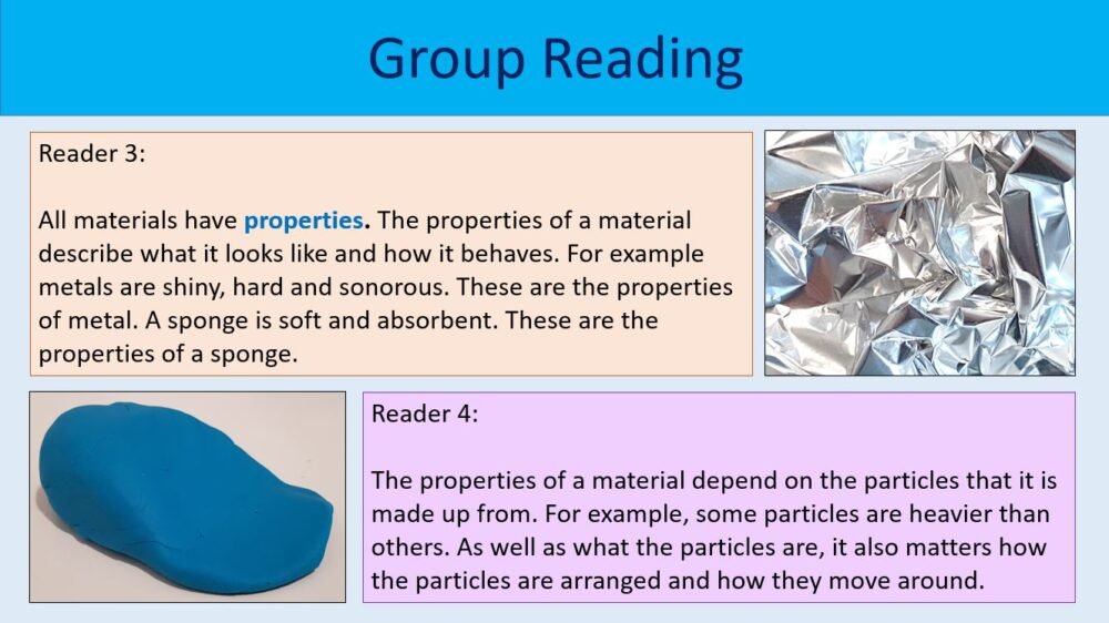 Group Reading Activity Group Reading Activity