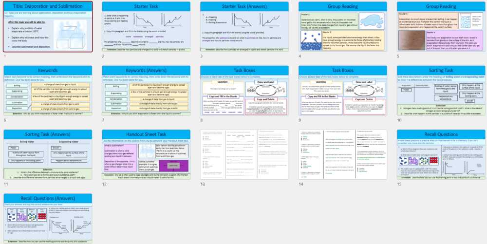 Lesson Screen Thumbnails Lesson Screen Thumbnails