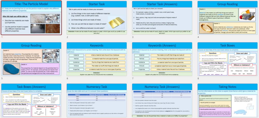 Lesson Slide Thumbnails Lesson Slide Thumbnails
