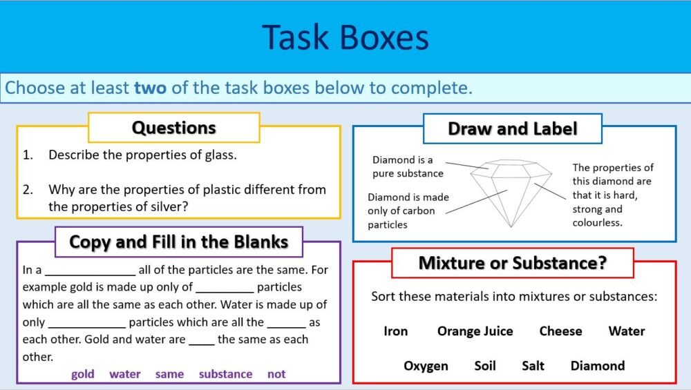 Task Boxes Task Boxes