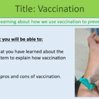 GCSE Biology Topic 3: Vaccination Lesson Objectives