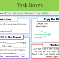 Vision Problems Task Boxes