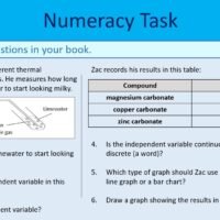 Analysis Activity - Numeracy Task