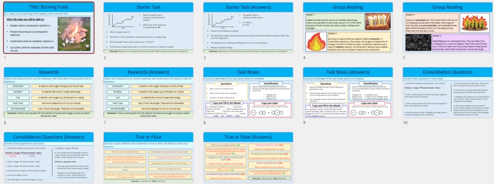 Burn Fuels Slide Thumbnails
