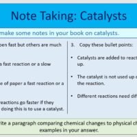 Catalysts Note Taking Activity