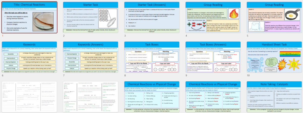 Chem Reac Slide thumbnails