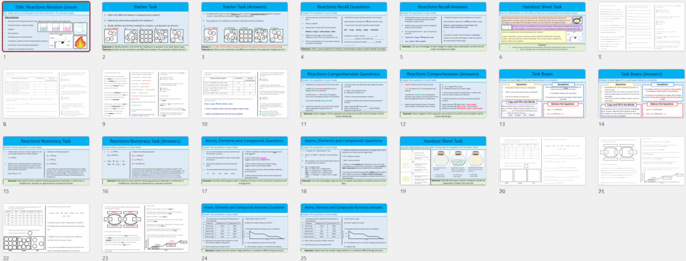Chem React Rev Slide Thumbnails Chem React Rev Slide Thumbnails