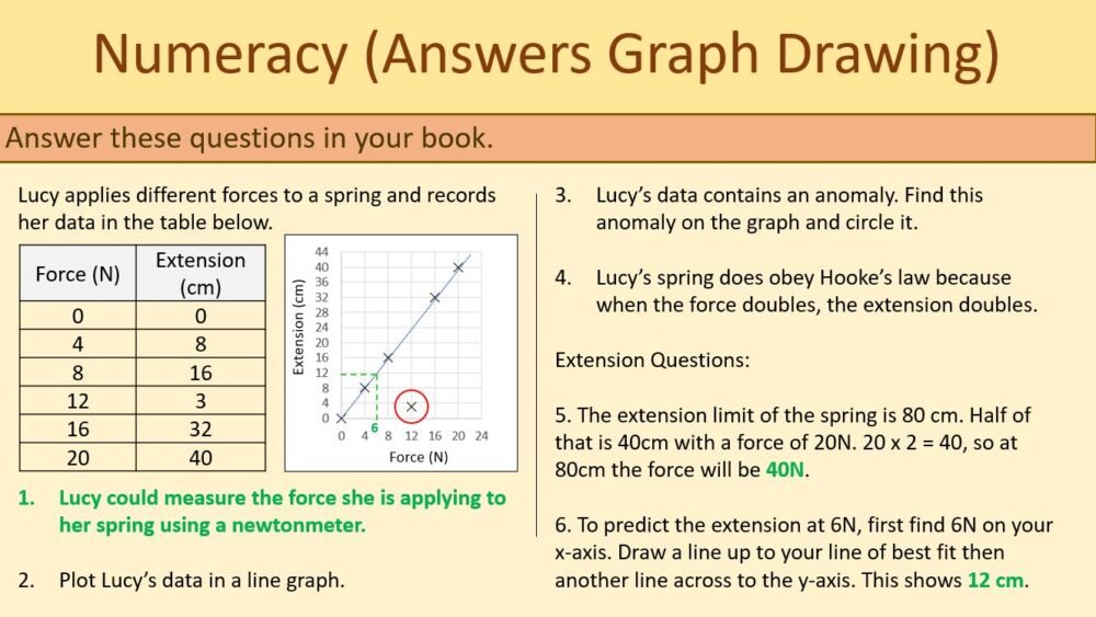 Graph Plotting Numeracy Task
