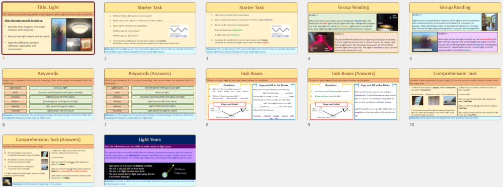 Lesson Slide Thumbnails
