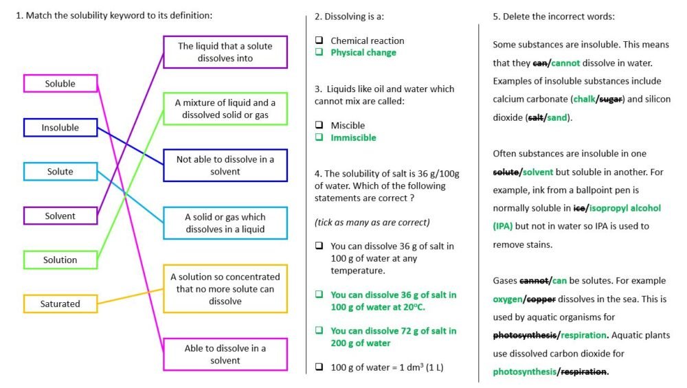 Lesson Worksheet Activity