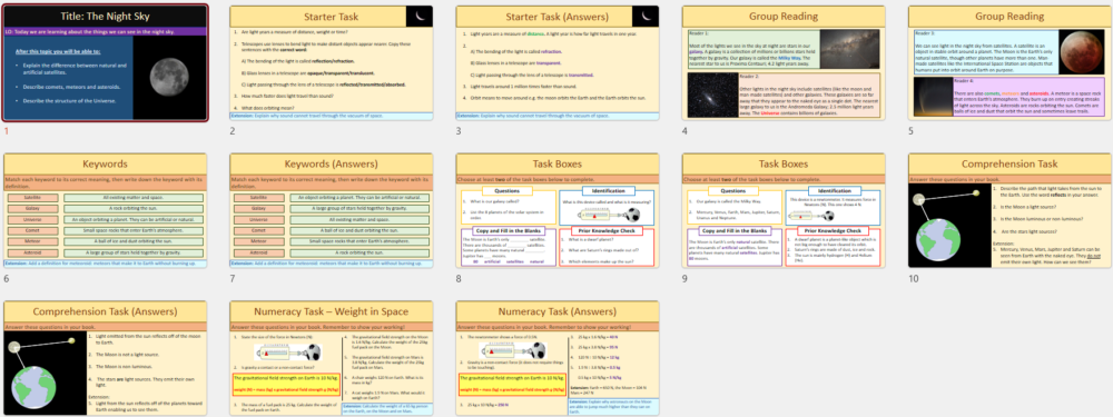 Lesson slide thumbnails