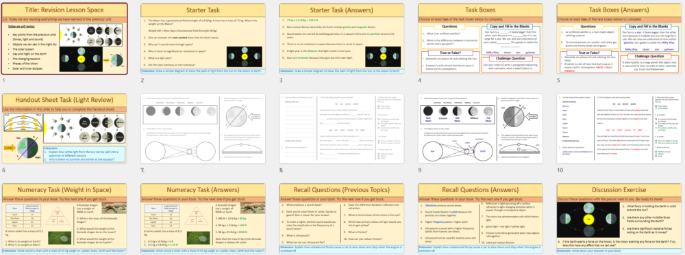 Lesson slide thumbnails