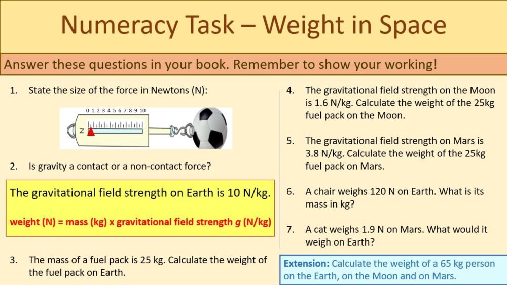 Numeracy Task