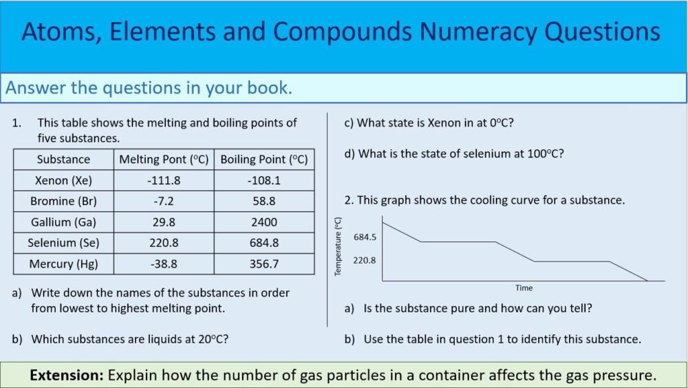Reactions Numeracy Task 2 with Extension Reactions Numeracy Task 2 with Extension
