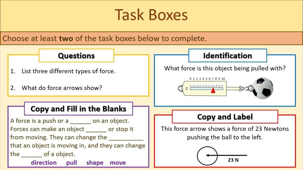Task Boxes