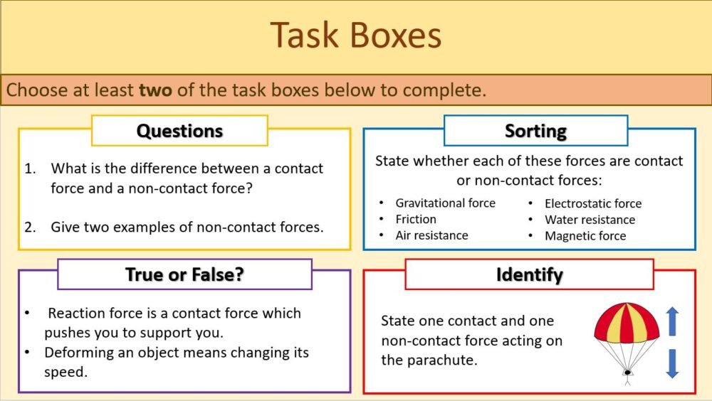 Task Boxes