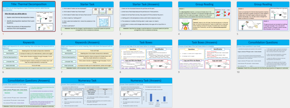 Therm Decomp Slide Thumbnails