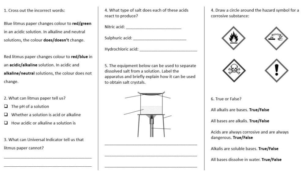 Topic Worksheet Questions