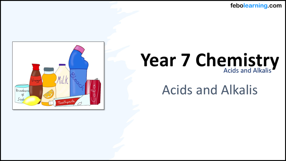 Year-7 Chemistry Acids and Alkalis - Acids and Alkalis Title