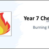 Year-7 Chemistry Chemical Reactions-Burning Fuels Title