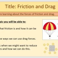 Year-7 Physics Forces-Friction and Drag Lesson Objectives