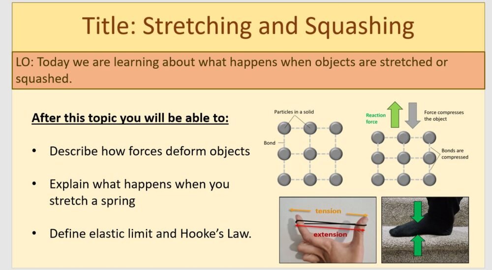 Year-7 Physics Forces-Stretching and Squashing Lesson Objectives