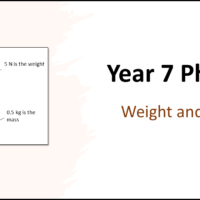 Year-7 Physics Forces Weight and Mass Title