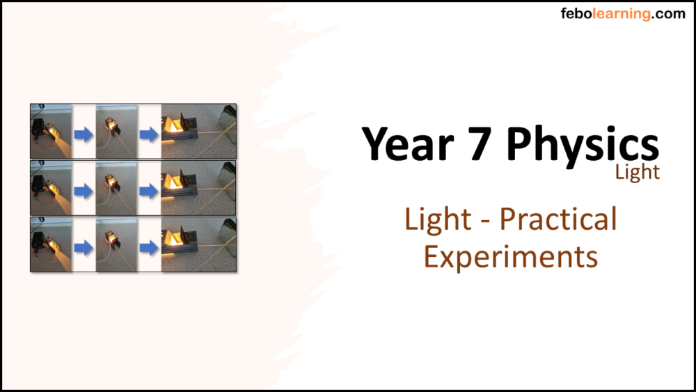 Year-7 Physics Light - Practicals Title