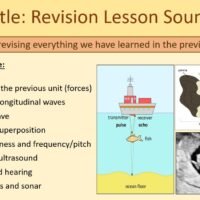 Year-7 Physics Sound - End of Topic Revision Lesson Objectives