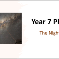 Year-7 Physics Space - The Night Sky Title New