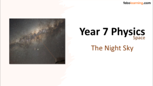 Year-7 Physics Space - The Night Sky Title