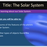 Year-7 Physics Space - The Solar System