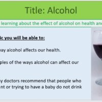 Year-8 Biology Health and Lifestyle Alcohol Lesson Objectives