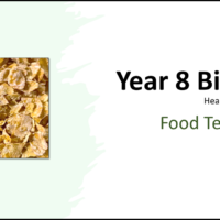 Year-8 Biology Health and Lifestyle Food Tests Title