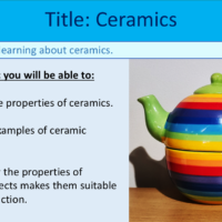 Year-8 Chemistry Metals and Acids Ceramics Objectives Year-8 Chemistry Metals and Acids Ceramics Objectives