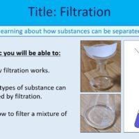 Year-8 Chemistry Separating Substances Filtration Objectives
