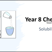 Year-8 Chemistry Separating Substances Solubility