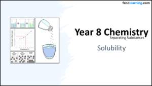 Year-8 Chemistry Separating Substances Solubility Year-8 Chemistry Separating Substances Solubility